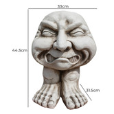 The Complete Garden Jackson Head &amp; Feet Fibrestone Garden Statue
