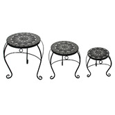The Complete Garden 3 Piece Compton Outdoor Side Table Set