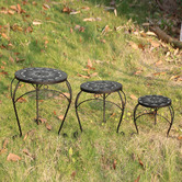 The Complete Garden 3 Piece Compton Outdoor Side Table Set