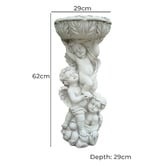 The Complete Garden Gabriel Angel Flower Pot Fibrestone Garden Statue