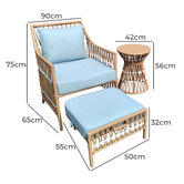 The Complete Garden 2 Seater Leona Outdoor Lounge Set