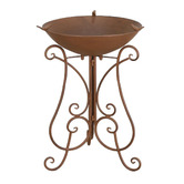 The Complete Garden Omniel Steel Bird Bath &amp; Feeder