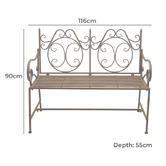 The Complete Garden Lumiel Steel Garden Bench