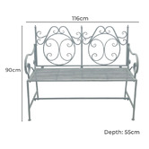 The Complete Garden Lumiel Steel Garden Bench