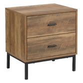 Cape Furniture Bronx 2 Drawer Bedside Table