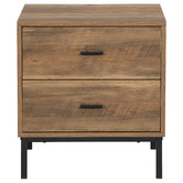 Cape Furniture Bronx 2 Drawer Bedside Table | Temple & Webster