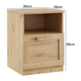 Cape Furniture Kaira 1 Drawer Bedside Table