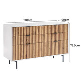 Cape Furniture Terra 6 Drawer Dresser
