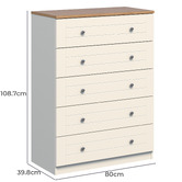 Cape Furniture Denver 5 Drawer Chest