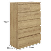 Cape Furniture Alliona 6 Drawer Chest