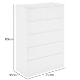 Cape Furniture Alliona 6 Drawer Chest