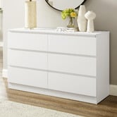 Cape Furniture 2 Piece Alliona 6 Drawer Chest &amp; Bedside Table Set