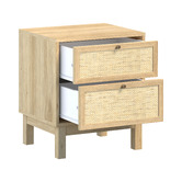 Cape Furniture Dakila 2 Drawer Rattan Bedside Table