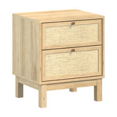Cape Furniture Dakila 2 Drawer Rattan Bedside Table