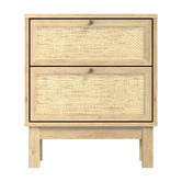 Cape Furniture Dakila 2 Drawer Rattan Bedside Table