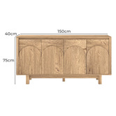 Cape Furniture Keaton 4 Door Sideboard