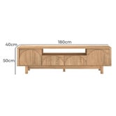Cape Furniture Keaton 2 Door 2 Drawer Entertainment Unit
