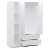 Cape Furniture Alliona 3 Door 2 Drawer Wardrobe