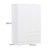 Cape Furniture Alliona 3 Door 2 Drawer Wardrobe