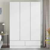 Cape Furniture Corin 3 Door 2 Drawer Wardrobe