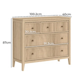 Cape Furniture Perkins 5 Drawer Chest