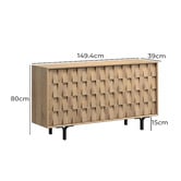 Cape Furniture Ronda 4 Door Sideboard