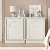 Cape Furniture Graciel 2 Drawer Bedside Table