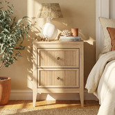 Cape Furniture Perkins 2 Drawer Bedside Table