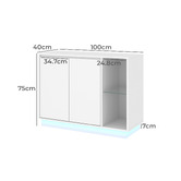 Cape Furniture Leander 2 Door Sideboard with LED
