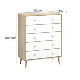 Cape Furniture Evander 5 Drawer Tallboy