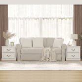 Cape Furniture Ludolf 2 Drawer Bedside Table
