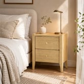 Cape Furniture Leanne 2 Drawer Bedside Table