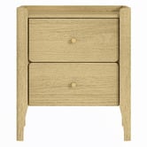 Cape Furniture Leanne 2 Drawer Bedside Table