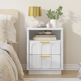 Cape Furniture Crescentia Bedside Table with Charging Station