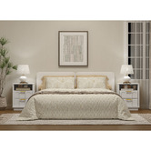 Cape Furniture Crescentia Bedside Table with Charging Station