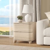 Cape Furniture Severin 2 Drawer Bedside Table