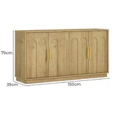 Cape Furniture Keller 4 Door Sideboard