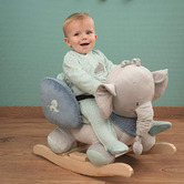 Nattou Kids' Grey Jack The Elephant Rocking Toy