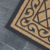 Matfx Geometric Woven Coir Doormat