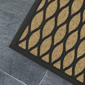 Matfx Criss Cross Faux Coir Doormat