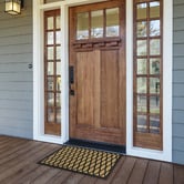Matfx Criss Cross Faux Coir Doormat