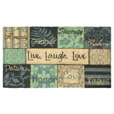 Matfx Live Laugh Love Coir Doormat