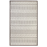 Matfx Brown Geometric Volos Flat Weave Rug