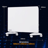 Bonaire White Wi-Fi Electric Panel Heater