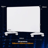 Bonaire White Wi-Fi Electric Panel Heater