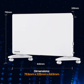 Bonaire White Wi-Fi Electric Panel Heater