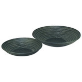 Artisan &amp; Co 2 Piece Black Onyx Serving Bowl Set