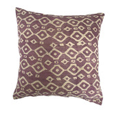 Artisan &amp; Co Aubergine Diamond Cotton Cushion