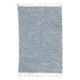 Artisan &amp; Co Blue Penny Flat Woven Cotton Kilim Rug