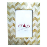 Artisan &amp; Co Beige Bone Inlay 6 x 4" Photo Frame